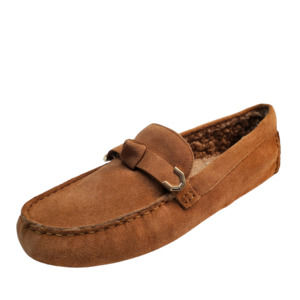 Cole Haan Womens Shoes Evelyn Bow Suede Drivers Loafers 9.5B Brown Pecan